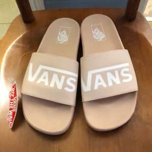 Vans slides pink
